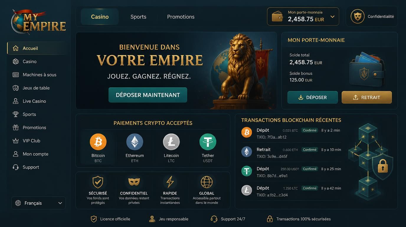 Transferts crypto sécurisés et anonymes illustrés par wallet et logos