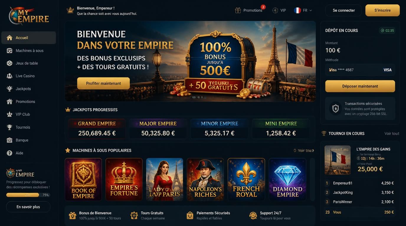 joueur souriant recevant son bonus de bienvenue s’affichant à l’écran